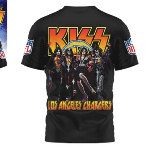 Los Angeles Chargers Game Day 2026 Official NFL Kiss Band 3D Shirt