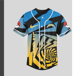 Los Angeles Chargers Official NFL Pikachu Jersey Shirt Los Angeles Chargers Official NFL Pikachu Jersey Shirt