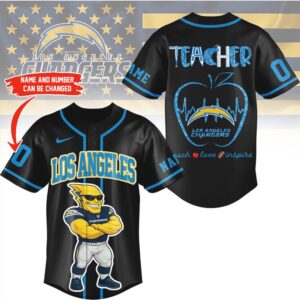 Los Angeles Chargers Official NFL Teacher Appreciation Month Jersey Shirt