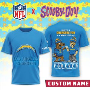 Los Angeles Chargers x Scooby Doo Official 3D Shirt Los Angeles Chargers x Scooby Doo Official 3D Shirt