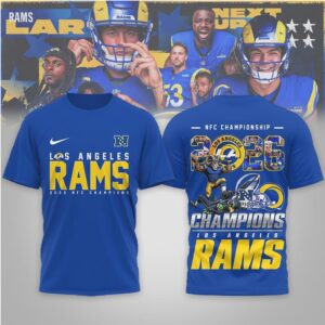 Los Angeles Rams 2026 NFC Champions & Denver Broncos AFC T Shirt