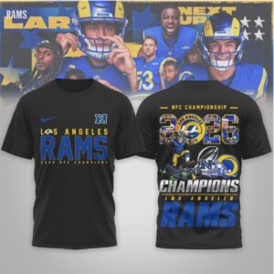 Los Angeles Rams 2026 NFC Champions & Denver Broncos AFC T Shirt