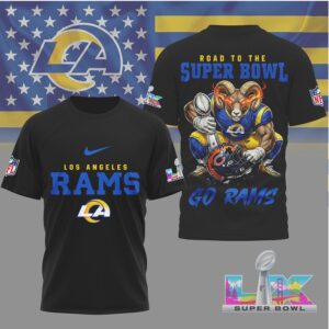 Los Angeles Rams Gameday Playoffs 2026 NFL Road To Super Bowl 3D Shirt