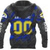 Los Angeles Chargers NFL Gameday Football Hoodie Los Angeles Chargers NFL Gameday Football Hoodie