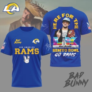 Los Angeles Rams Official NFL Benito Bowl 3D Fan Shirt Los Angeles Rams Official NFL Benito Bowl 3D Fan Shirt