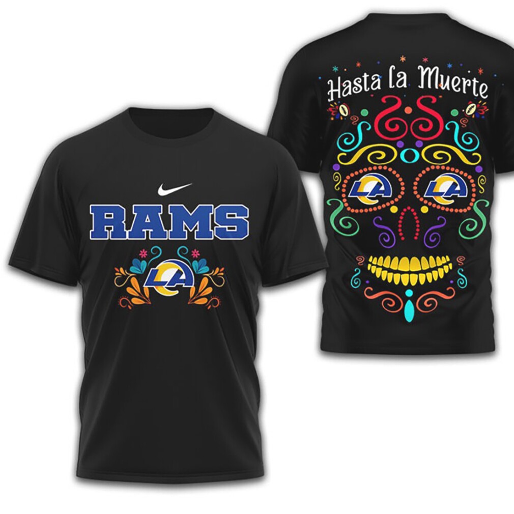 Los Angeles Rams Official NFL Day of the Dead 3D Shirt Los Angeles Rams Official NFL Day of the Dead 3D Shirt