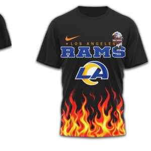 Los Angeles Rams Official NFL Eagle Harley Davidson 3D Shirt