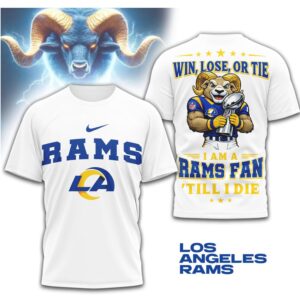 Los Angeles Rams Official NFL Football Fan Till I Die 3D Shirt Los Angeles Rams Official NFL Football Fan Till I Die 3D Shirt