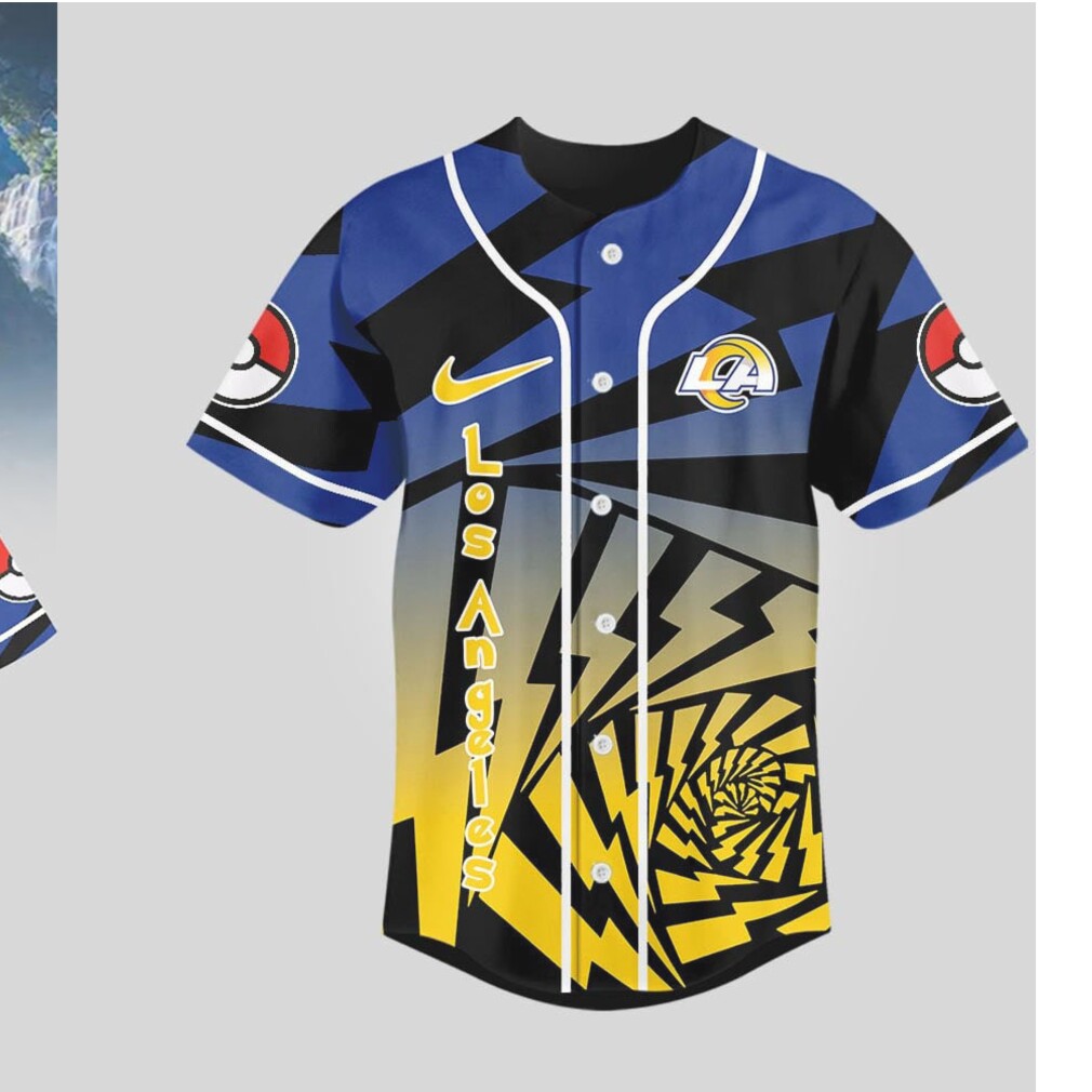 Los Angeles Rams Official NFL Pikachu Jersey Shirt Los Angeles Rams Official NFL Pikachu Jersey Shirt