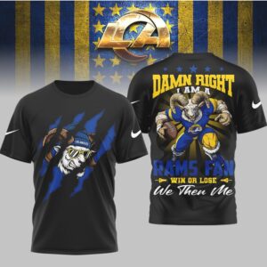 Los Angeles Rams Official NFL We Then Me 3D Shirt