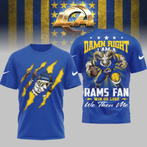 Los Angeles Rams Official NFL We Then Me 3D Shirt