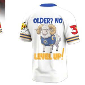 Los Angeles Rams Official Super Bowl x Pokemon 30th Anniversary V neck Jersey