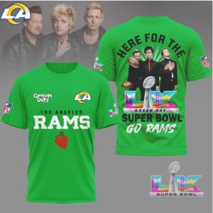 Los Angeles Rams x Green Day Super Bowl LIX Graphic Band Shirt