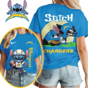 Los angeles Charger Official NFL Stitch 3D Shirt