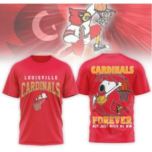 Louisville Cardinals Forever Snoopy Basketball Not Just When We Win Shirt Louisville Cardinals Forever Snoopy Basketball Not Just When We Win Shirt