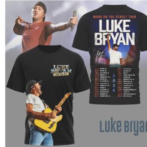 Luke Bryan Word On The Street Tour 2026 Vintage Style Concert T Shirt