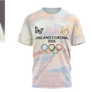 Mariah Carey Milano Cortina 2026 Winter Olympics Limited Edition Butterfly Graphic T Shirt Mariah Carey Milano Cortina 2026 Winter Olympics Limited Edition Butterfly Graphic T Shirt