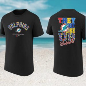 Miami Dolphins Autism Awareness Month They Not Like Us Puzzle T Shirt