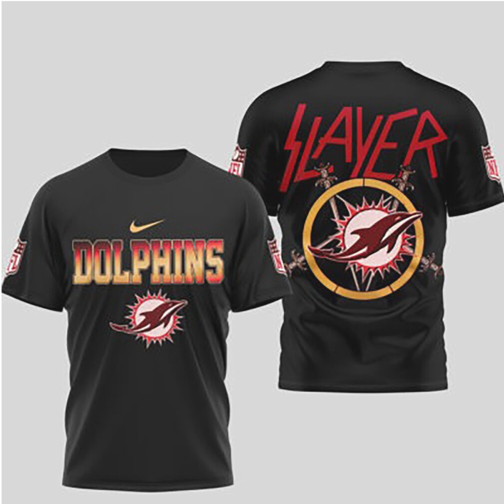 Miami Dolphins Game Day 2026 Official NFL Slayer 3D Shirt Miami Dolphins Game Day 2026 Official NFL Slayer 3D Shirt