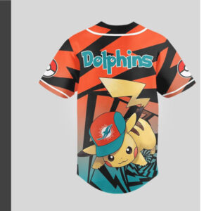 Miami Dolphins Official NFL Pikachu Jersey Shirt Miami Dolphins Official NFL Pikachu Jersey Shirt