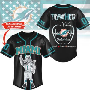 Miami Dolphins Official NFL Teacher Appreciation Month Jersey Shirt