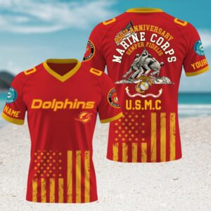 Miami Dolphins x U.S Marine Corps 250th Year Anniversary Gameday Jersey Miami Dolphins x U.S Marine Corps 250th Year Anniversary Gameday Jersey
