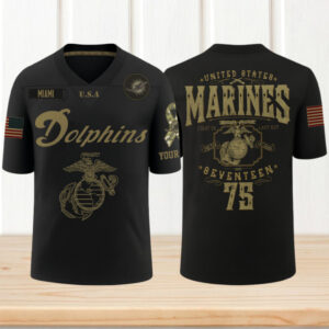 Miami Dolphins x U.S Marine Corps Dark Gameday Jersey