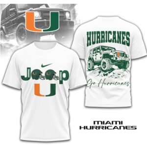 Miami Hurricanes Jeep Go Canes Off Road Gameday Fan Spirit Shirt