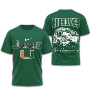 Miami Hurricanes Jeep Go Canes Off Road Gameday Fan Spirit Shirt