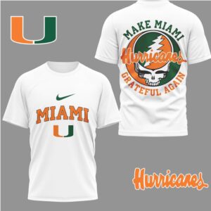 Miami Hurricanes Official Grateful Game Day 3D Shirt Miami Hurricanes Official Grateful Game Day 3D Shirt