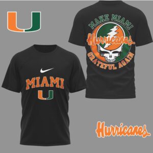 Miami Hurricanes Official Grateful Game Day 3D Shirt