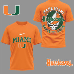 Miami Hurricanes Official Grateful Game Day 3D Shirt
