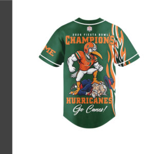 Miami Hurricanes Official NCAA 2026 Fiesta Bowl Champions Jersey Shirt Miami Hurricanes Official NCAA 2026 Fiesta Bowl Champions Jersey Shirt