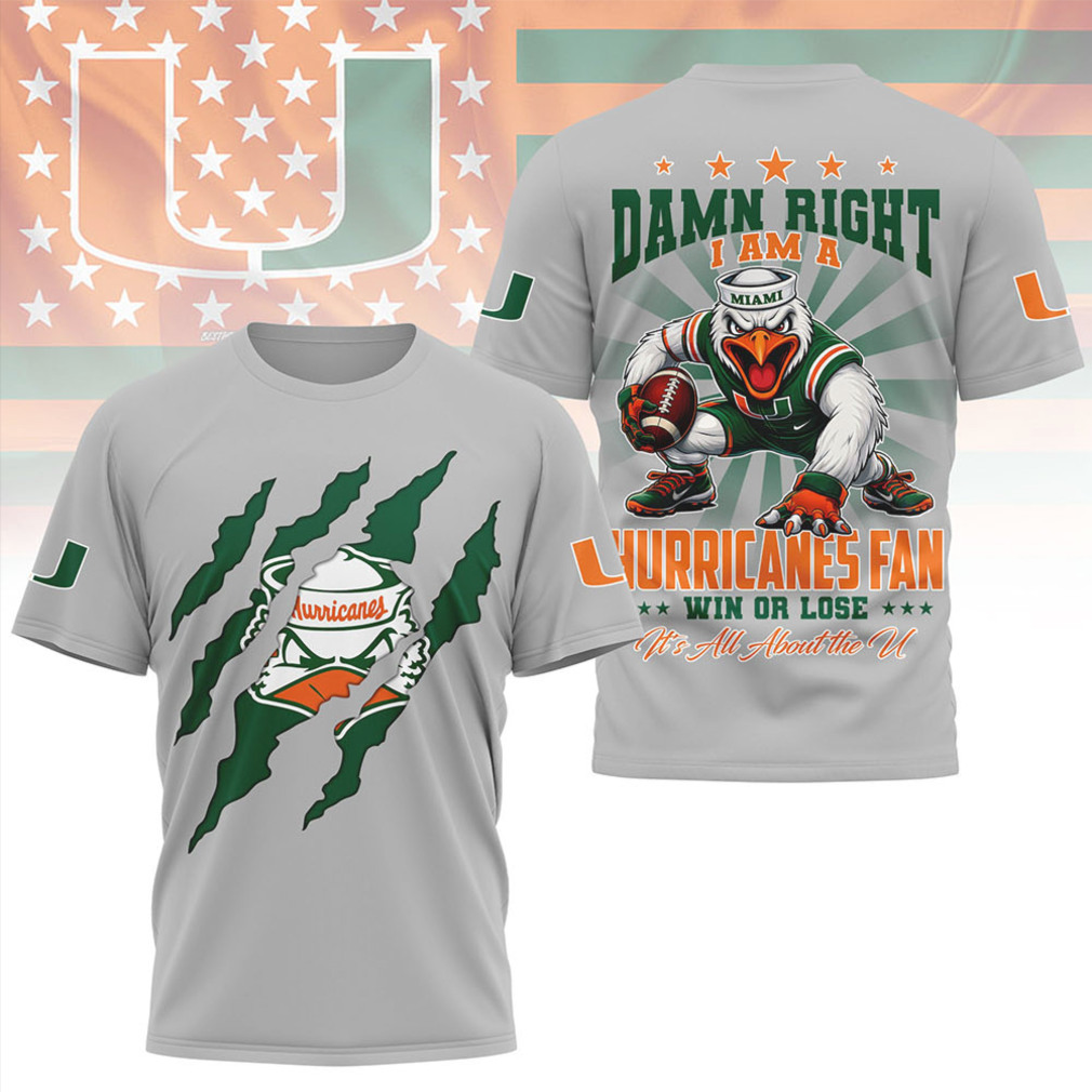 Miami Hurricanes Official NCAA Go Canes 3D Shirt Miami Hurricanes Official NCAA Go Canes 3D Shirt