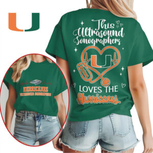 Miami Hurricanes Ultrasound Sonographer Shirt This Professional Loves The U Medical Staff T Shirt Miami Hurricanes Ultrasound Sonographer Shirt This Professional Loves The U Medical Staff T Shirt