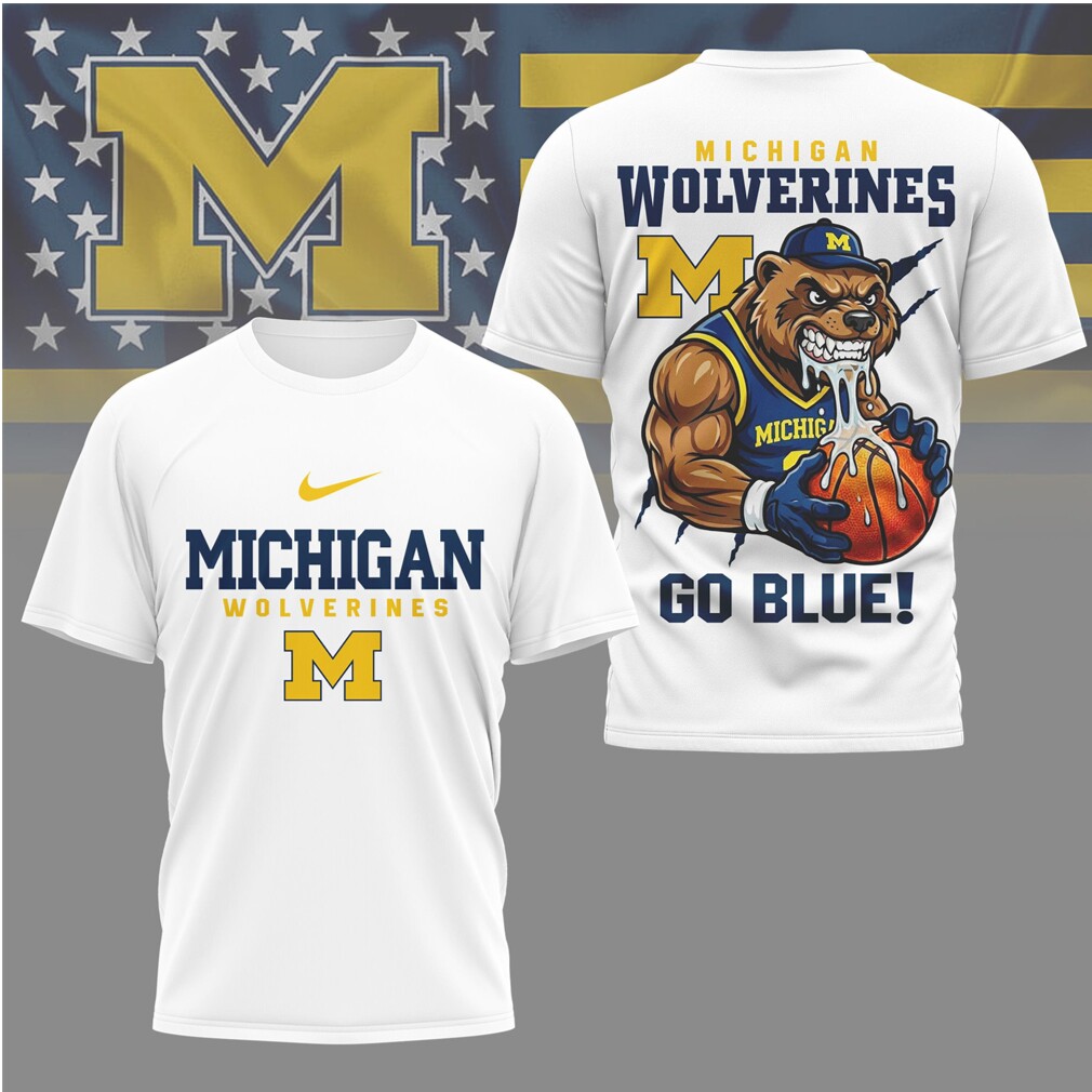 Michigan Wolverines Go Blue Basketball Hungry Mascot Slam Dunk Fan Shirt Michigan Wolverines Go Blue Basketball Hungry Mascot Slam Dunk Fan Shirt