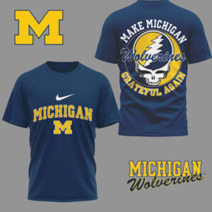 Michigan Wolverines Official Grateful Game Day 3D Shirt