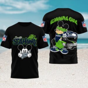 Mickey Mouse Seattle Seahawks Gang Bandana Streetwear Urban Culture T Shirt Mickey Mouse Seattle Seahawks Gang Bandana Streetwear Urban Culture T Shirt