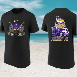 Minnesota Vikings Burning The Midnight Oil Trucker Skull Football Fan T Shirt Minnesota Vikings Burning The Midnight Oil Trucker Skull Football Fan T Shirt