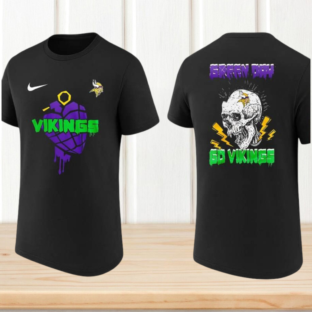 Minnesota Vikings Green Day American Idiot Mashup Vintage Purple Heart T Shirt Minnesota Vikings Green Day American Idiot Mashup Vintage Purple Heart T Shirt