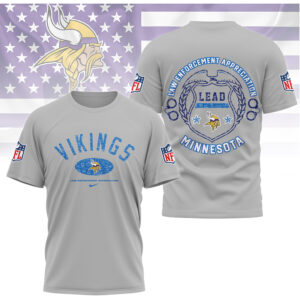 Minnesota Vikings Law Enforcement Appreciation LEAD T Shirt Minnesota Vikings Law Enforcement Appreciation LEAD T Shirt