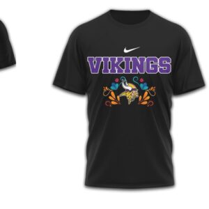 Minnesota Vikings Official NFL Day of the Dead 3D Shirt