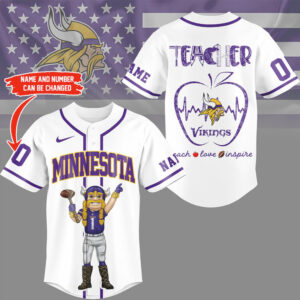 Minnesota Vikings Official NFL Teacher Appreciation Month Jersey Shirt Minnesota Vikings Official NFL Teacher Appreciation Month Jersey Shirt