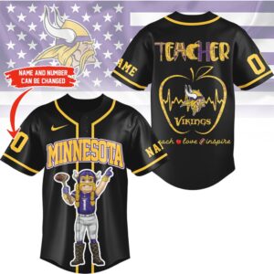 Minnesota Vikings Official NFL Teacher Appreciation Month Jersey Shirt