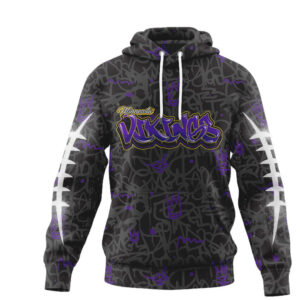 Minnesota Vikings Purple & Gold Graffiti Fan Game Day NFL Shirt Minnesota Vikings Purple & Gold Graffiti Fan Game Day NFL Shirt