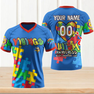 Minnesota Vikings x Autism Awareness Fan Gift Jersey