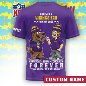 Minnesota Vikings x Scooby Doo Official 3D Shirt