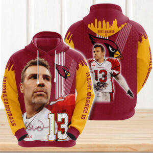 NFL Arizona Cardinals Kurt Warner Player Game Match Football Hoodie