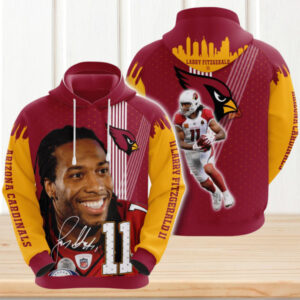 NFL Arizona Cardinals Larry Fitzgerald Logo Player Hoodie