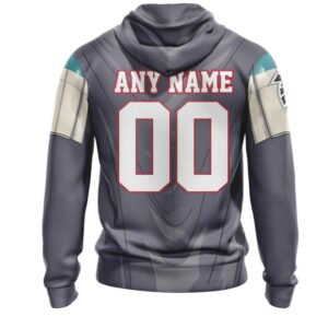 NFL Atlanta Falcons Custom Name Number Mandalorian And Baby Yoda Pullover Hoodie